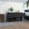 Tuhome Hamilton Storage Bench, Two Open Shelves, Two Drawers, Black ZLW7111 - alternate 1